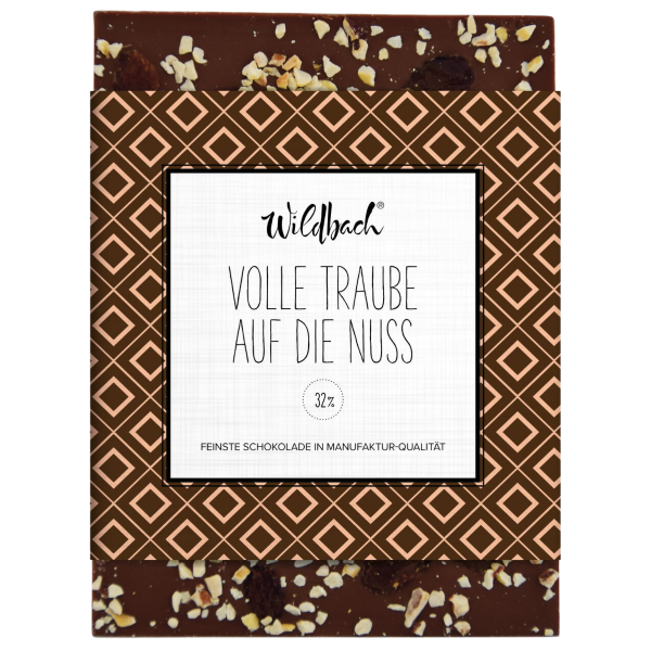 Wildbach Schokolade Volle Traube auf die Nuss Artikelbild 1 Wildbach Schokolade Traube Nuss
