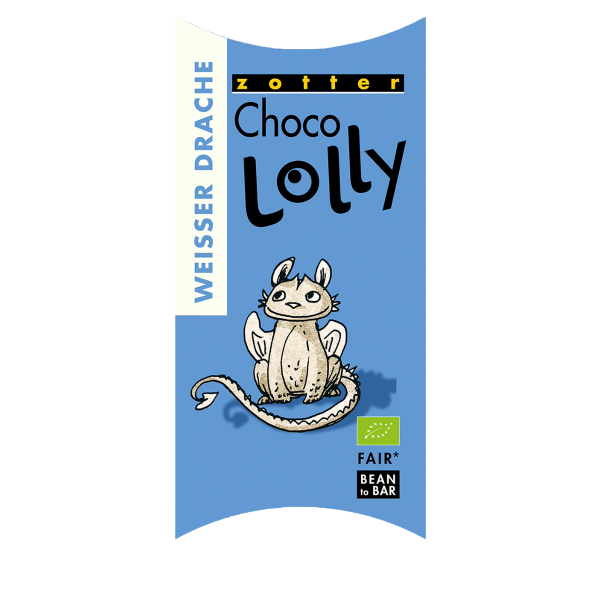 Zotter LollyTop Weisser Drache Zotter Schokolade Weisser Drache
