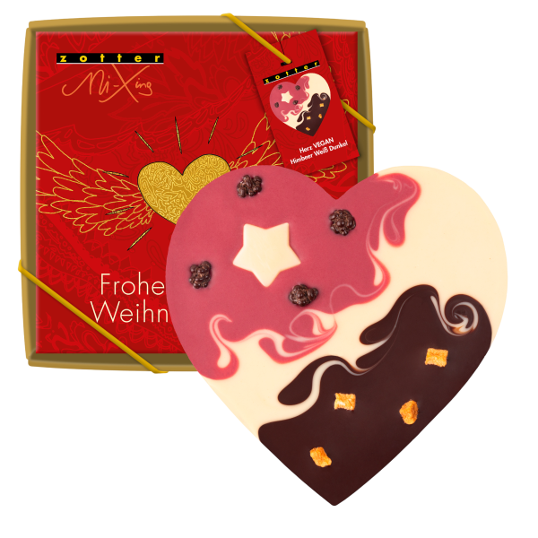 Zotter Mi Xing Herz Himbeer vegan Artikelbild 1 Zotter Mi Xing Schokolade