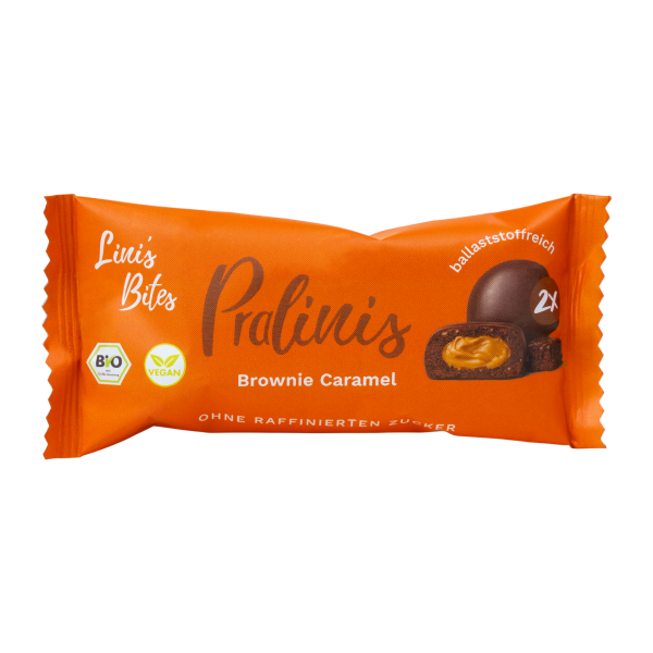 Lini s Bites Pralinis Brownie Caramel Linis Bites Pralinis Brownie Caramel Artikelbild 1