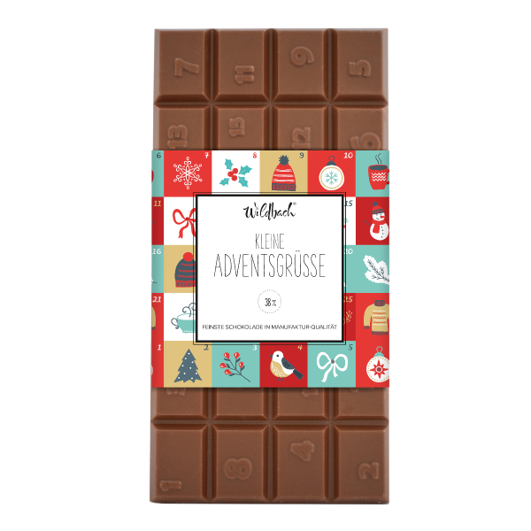 Wildbach Adventskalender Tafel Vollmilch Artikelbild 1 Adventskalender Tafel Vollmilch