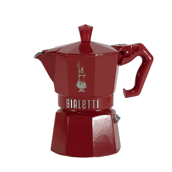 Bialetti Espressokocher Moka Exclusive 3 Tassen rot Artikelbild Bialetti MokaExclusive