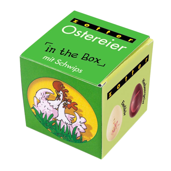 Zotter Ostereier in the Box mit Schwips Artikelbild