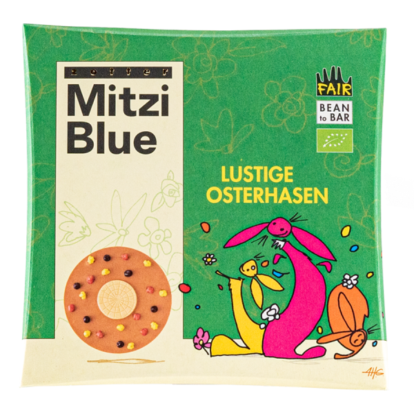 Zotter Mitzi Blue Lustige Osterhasen Artikelbild