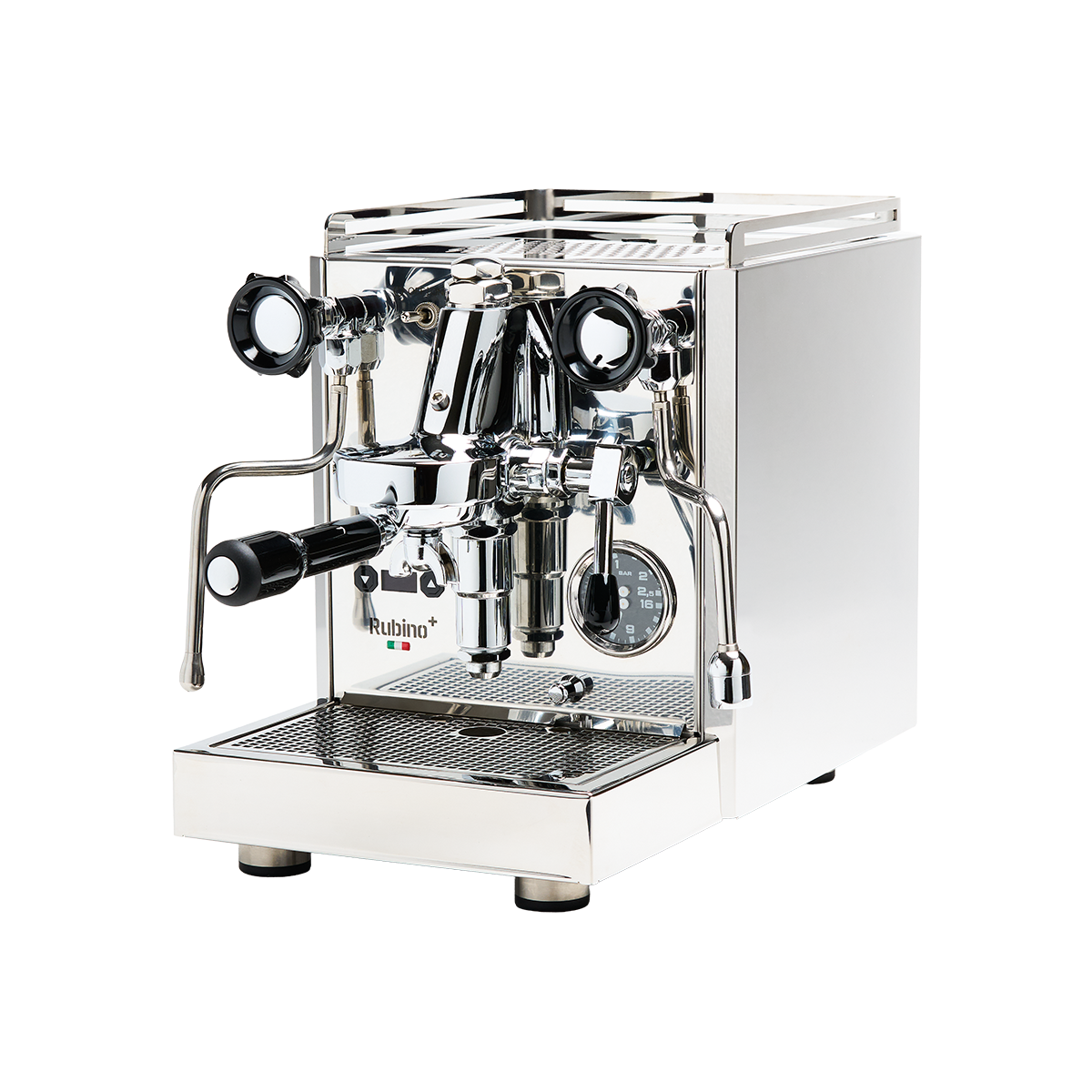 Quick Mill Rubino Plus Instant Stability Artikelbild. Die Maschine ist von vorne zu sehen.