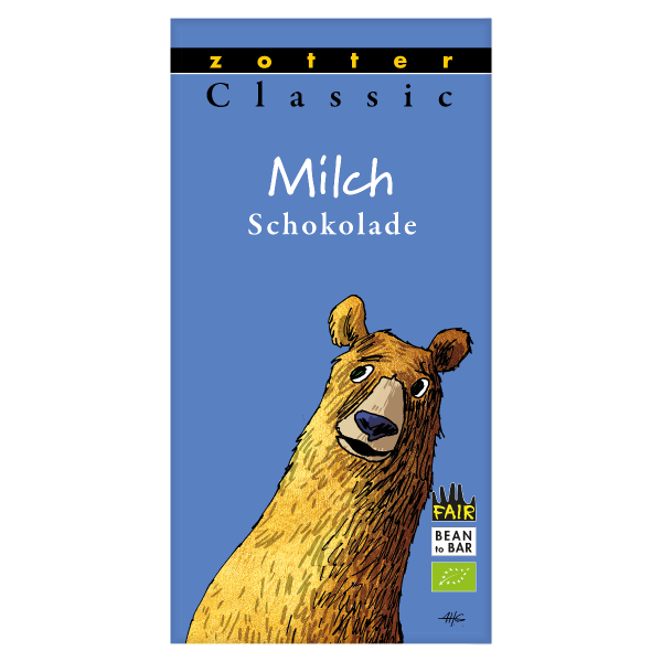 Zotter Classic Milchschokolade Artikelbild 1 Zotter Schokolade Milchschokolode