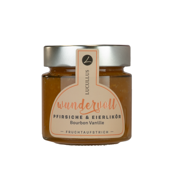 Lucullus Pfirsiche mit Eierlikoer Lucullus Wundervoll Pfirsich und Eierlikoer Creme Artikelbild 1