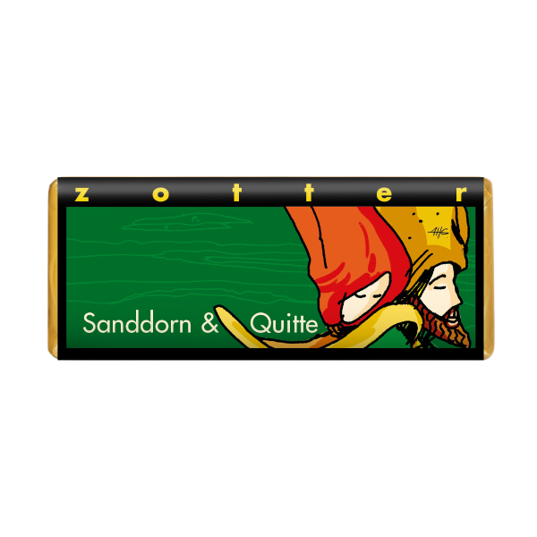 Zotter Sanddorn Quitte Artikelbild 1 Zotter Schokolade Sanddorn und Quitte