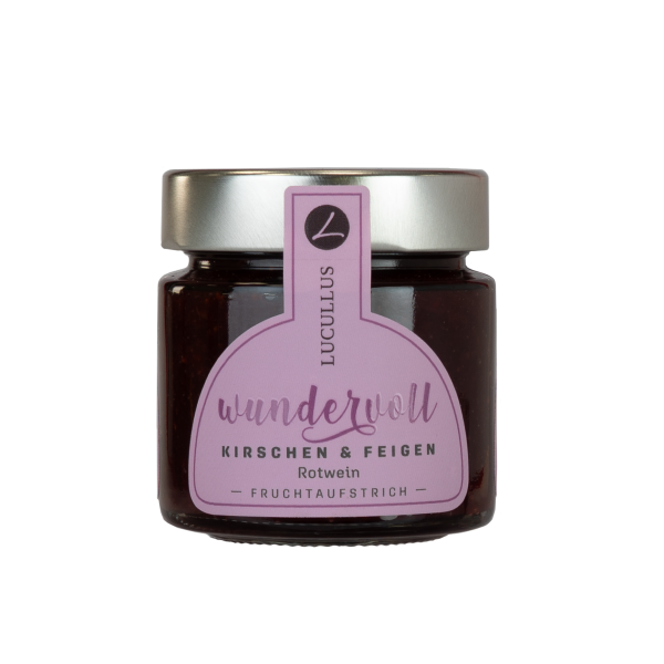 Lucullus Kirschen und Feigen mit Rotwein Lucullus Wundervoll Kirschen und Feigen Fruchtaufstrich Artikelbild 1