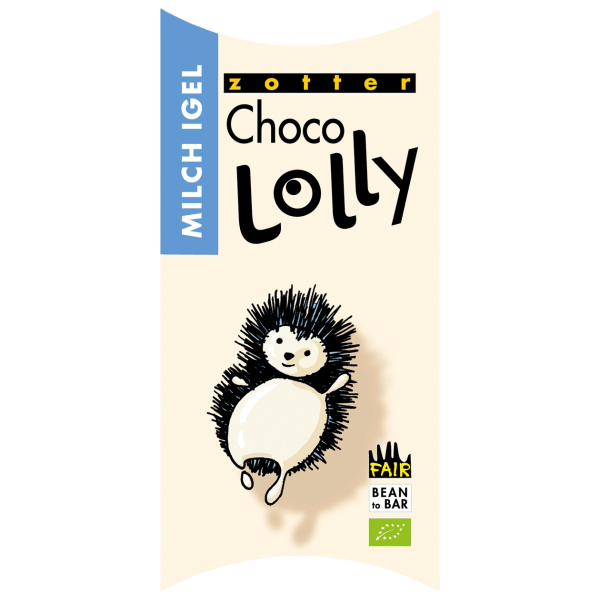 Zotter LollyTop Milch Igel Artikelbild 1 Zotter Schokolade LollyTop Milch Igel