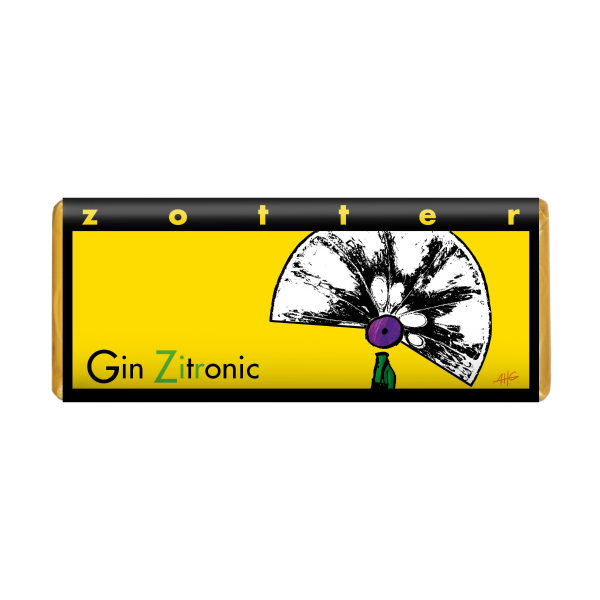 Zotter Gin Zitronic Artikelbild 1 Zotter Schokolade Gin Zitronic