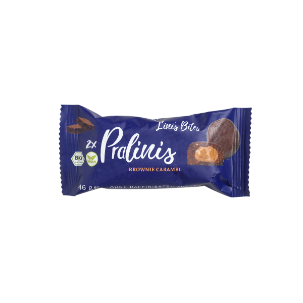 Lini s Bites Pralinis Brownie Caramel Artikelbild 1 Linis Bites Brownie Caramel