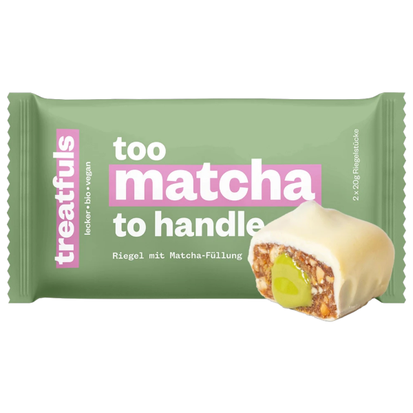 Cashew Matcha Schoko Riegel Treatfuls Schokoladenriegel Cashew Matcha Artikelbild 1