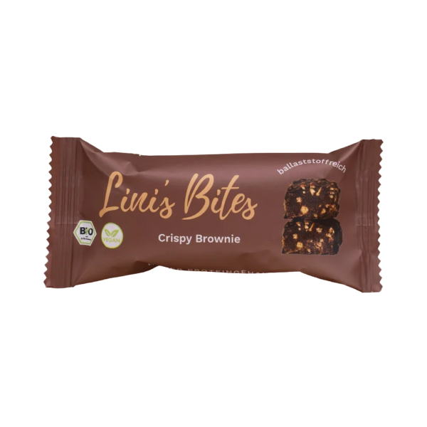 Lini s Bites Crispy Brownie Chocolate Linis Bites Riegel Crispy Brownie Aritkelbild 1