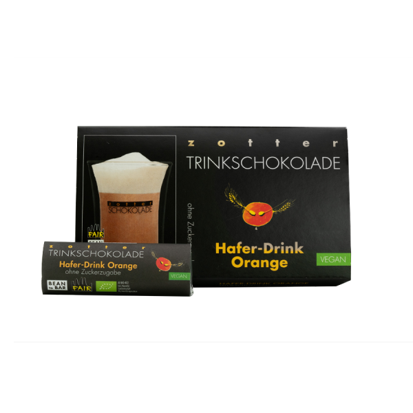 Zotter Trinkschokolade Hafer Drink Orange Artikelbild 1 Zotter Trinkschokolade Haferdrink Orange
