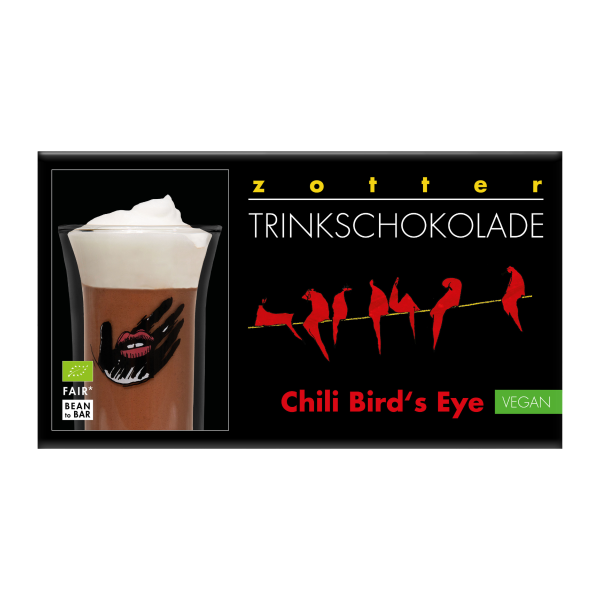Zotter Trinkschokolade Chili Birds Eye Zotter TS Chili Birds Eye Artikelbild 1