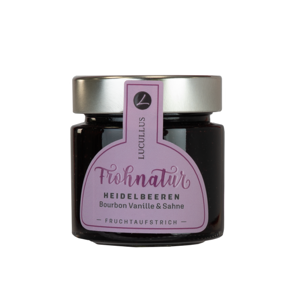 Lucullus Frohnatur Heidelbeeren Fruchtaufstrich Artikelbild 1 Lucullus Fruchtaufstrich Heidelbeere