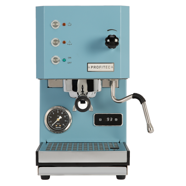 Profitec Go blau matt Profitec Go blau frontansicht