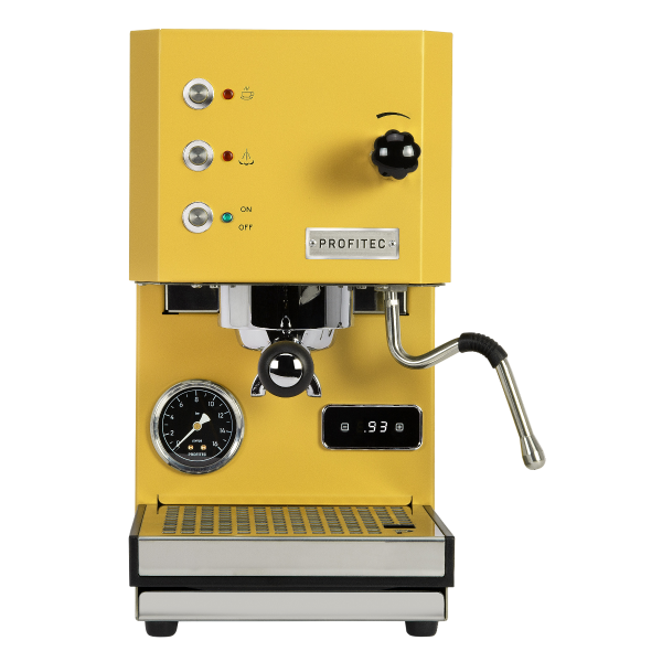 Profitec Go gelb matt Profitec Go gelb front neu