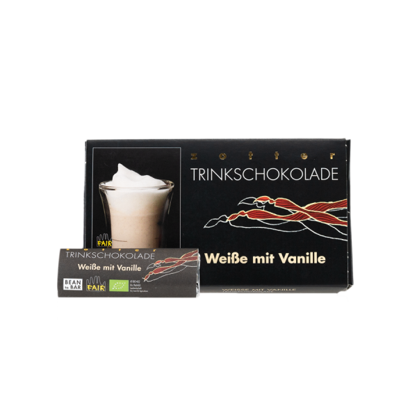 Zotter Weisse mit Vanille Trinkschokolade Artikelbild 1 Trinkschokolade Weisse mit Vanille