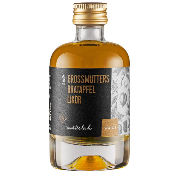 Wajos Grossmutters Bratapfel Likoer 40ml Artikelbild 1 Wajos Grossmutters Bratapfel Likoer