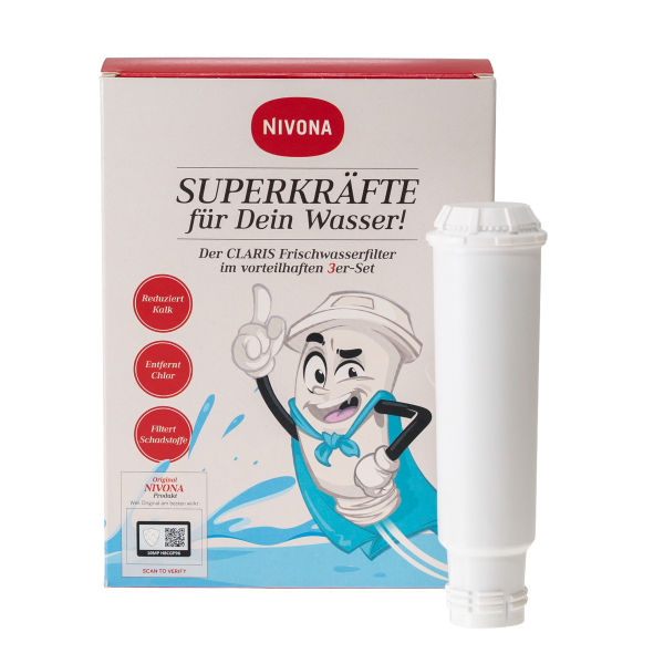 Nivona Claris Wasserfilter 3er Set Artikelbild Claris Wasserfilter