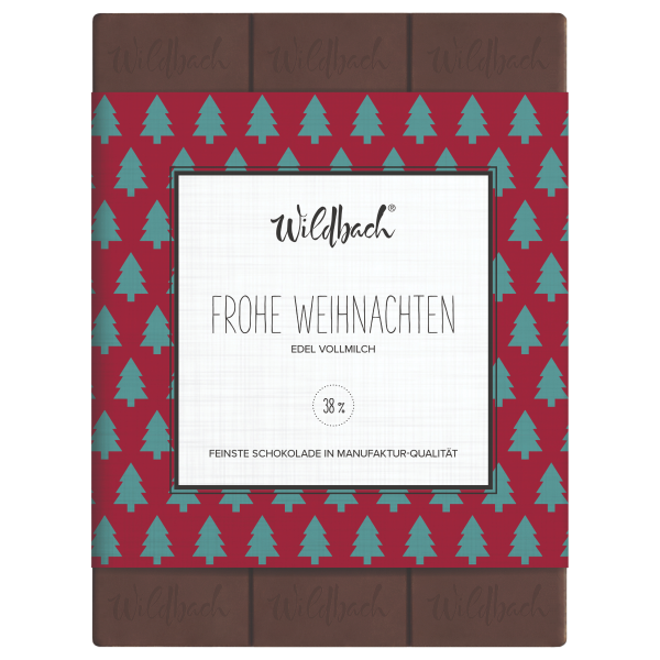 Wildbach Schoko Frohe Weihnachten Vollmilch Artikelbild 1 Frohe Weihnachten Schokolade